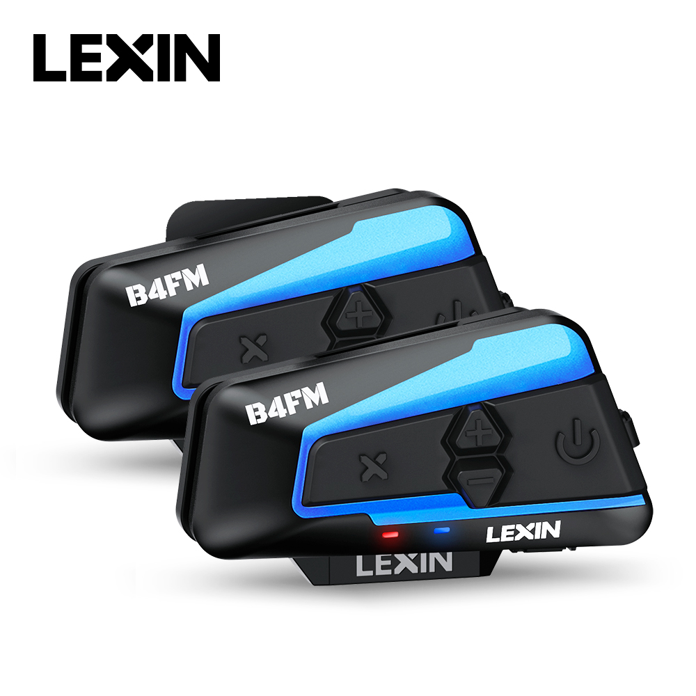 Universal Motorcycle Helmet Intercom Headset - Lexin B4FM-X Bluetooth Motorcycle Intercom Helmet