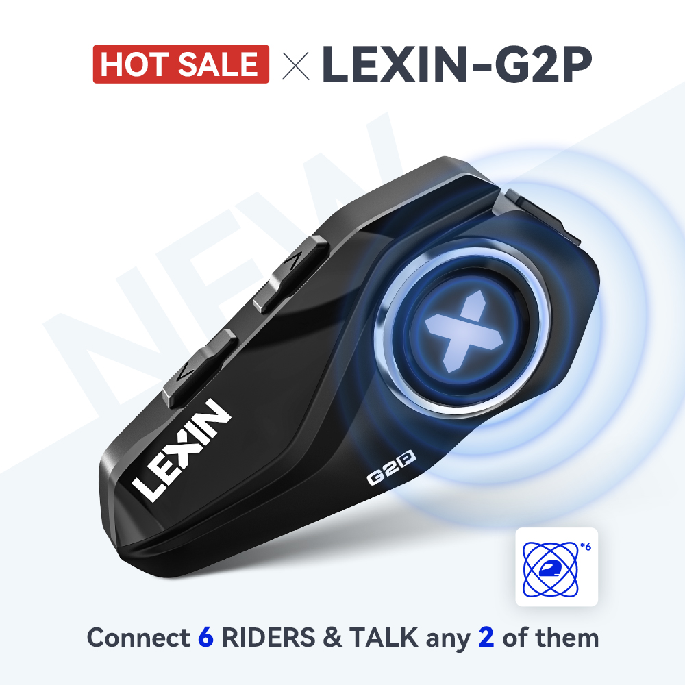 Universal Motorcycle Helmet Intercom Headset - Lexin G2P Motorcycle Intercom Helmet Bluetooth