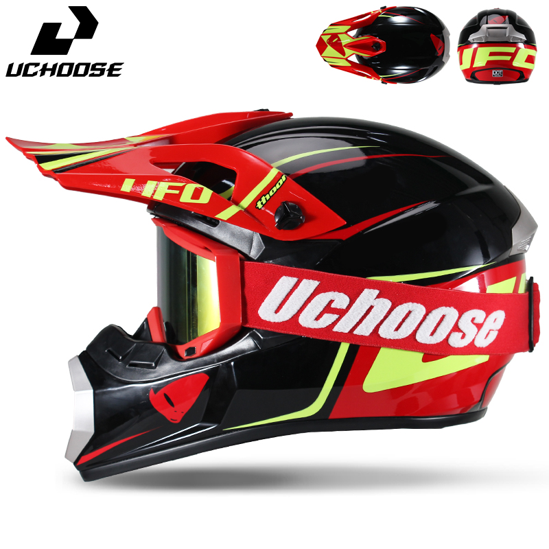 Off Road Motocross Helmet Goggles Set - Uchoose Motocross Helmet Set Adult Off