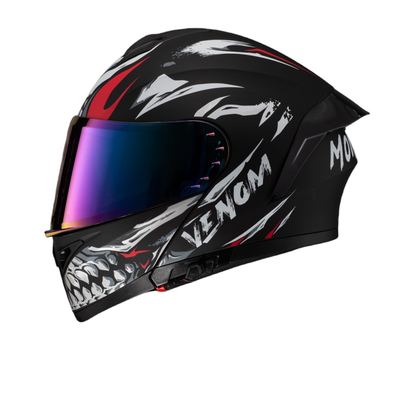 DOT Approved Dual Visor Motorb - Dual Visor Motorcycle Racing Helmet 评论和价格