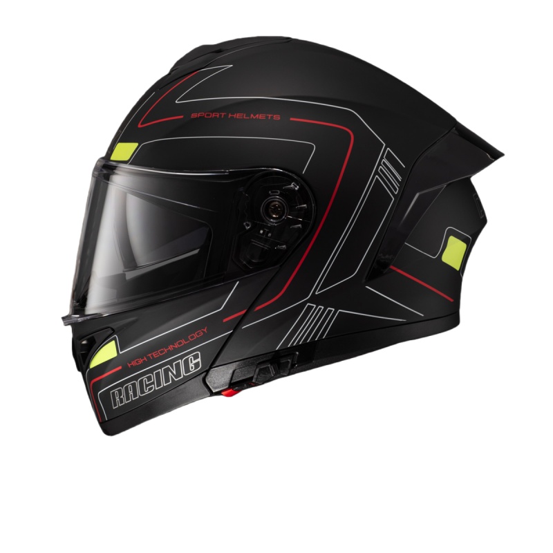 DOT Approved Dual Visor Motorb - Dual Visor Motorcycle Racing Helmet 评论和价格