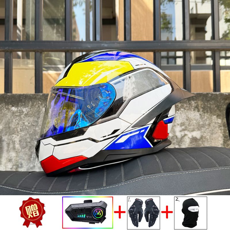 ORZ Motorcycle Bluetooth Helme - Full Face Motorcycle Helmet With Bluetooth 评论和价格