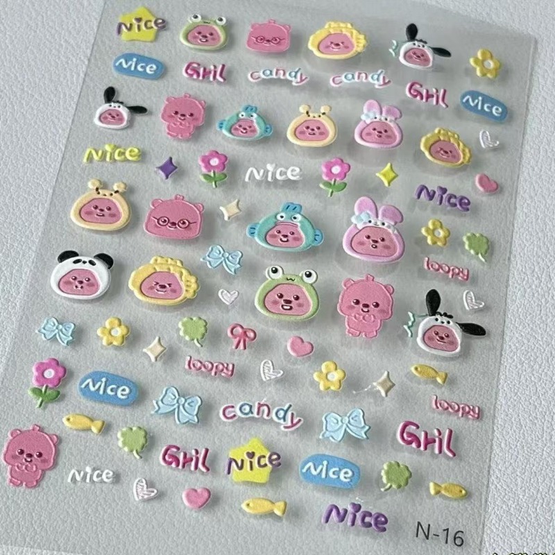 Loopy 3D embossed sticker, tra - Atv Parts 评论和价格