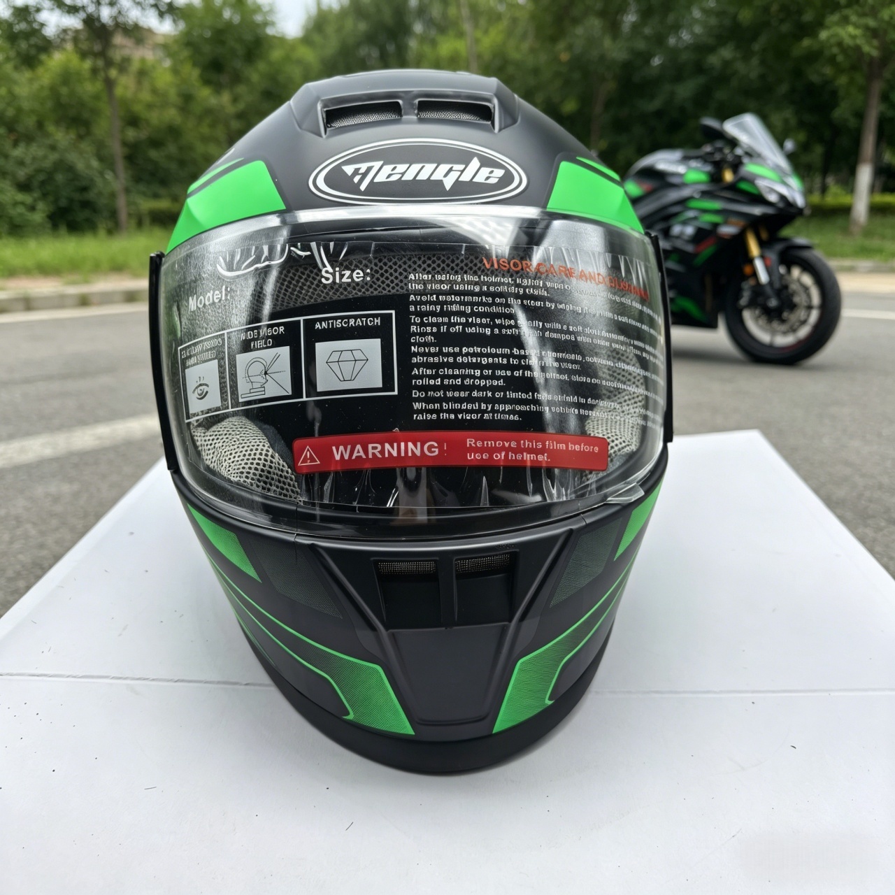 Men's Full Face Motorcycle Hel - Dual Visor Motorcycle Racing Helmet 评论和价格