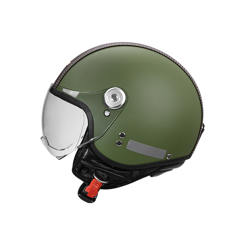 Vintage 3/4 Open Face Motorcyc - Vintage Open Face Retro Helmet 评论和价格