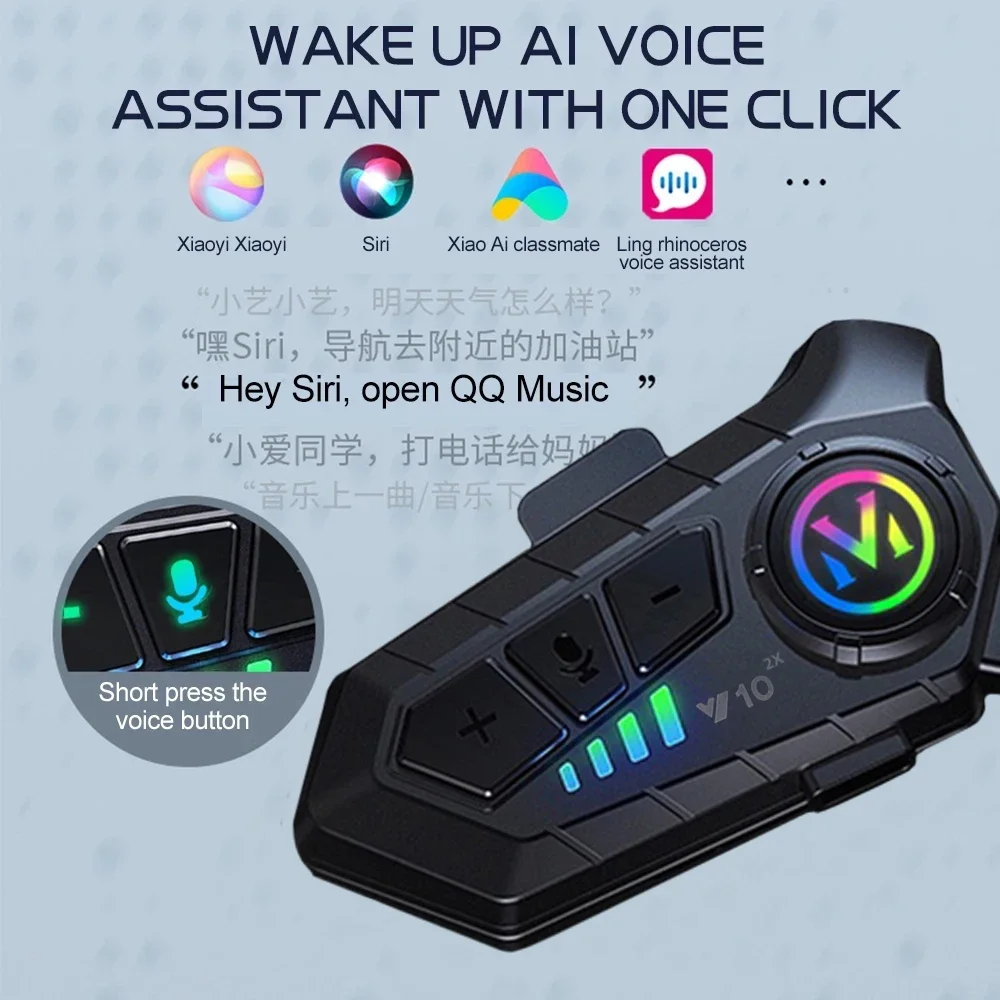 V10 2X Bluetooth Motorcycle He - Full Face Motorcycle Helmet With Bluetooth 评论和价格