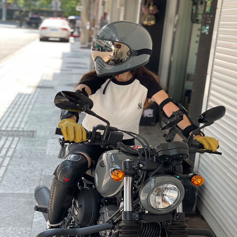 Fiberglass Free Shipping Open  - Vintage Open Face Retro Helmet 评论和价格