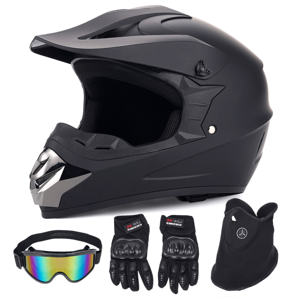 Off‑Road Motorcycle Helmet Fou - Off Road Motocross Helmet Goggles Set 评论和价格