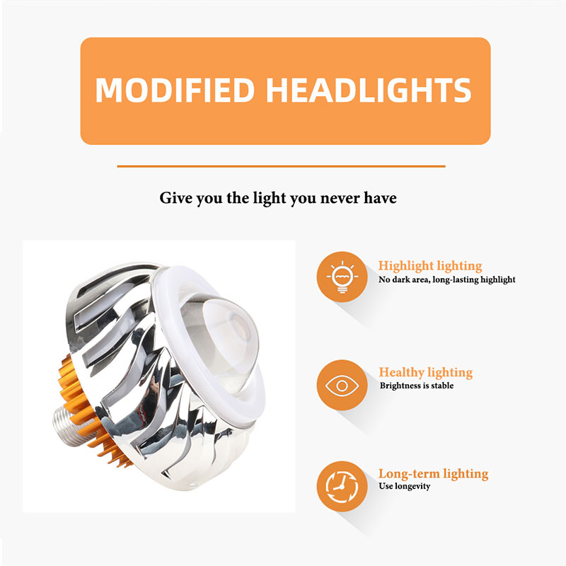 1pc Motorcycle Headlight Dual  - Universal Motorcycle Led Headlight Projector 评论和价格