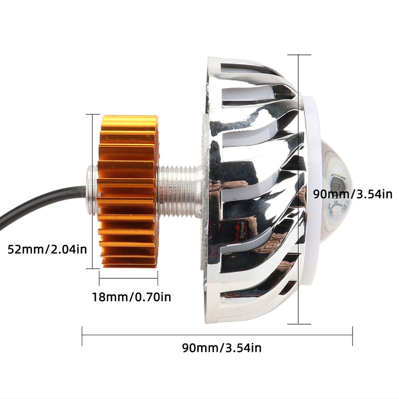 1pc Motorcycle Headlight Dual  - Universal Motorcycle Led Headlight Projector 评论和价格