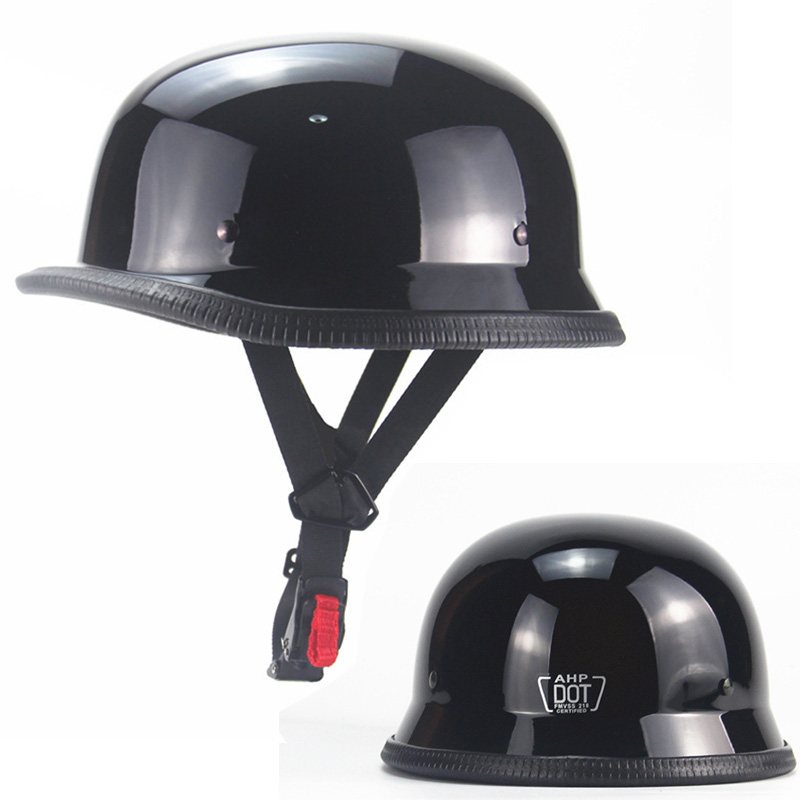 Vintage Motorcycle Cruiser Hel - Vintage Open Face Retro Helmet 评论和价格