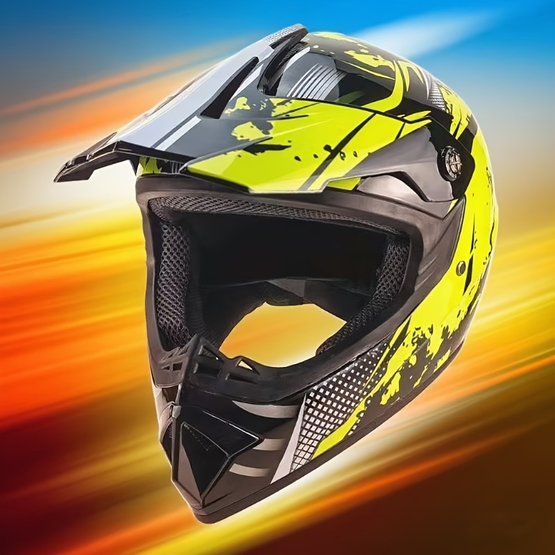Dirt Bike Motocross Helmet Set - Off Road Motocross Helmet Goggles Set 评论和价格