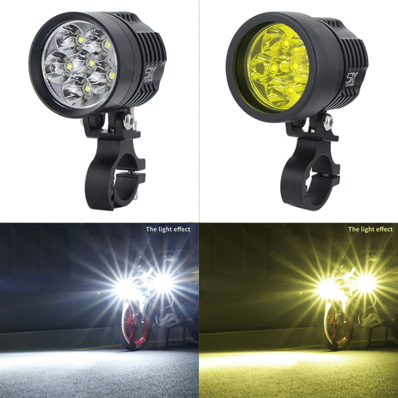 2PCS Universal L6X Headlight L - Universal Motorcycle Led Headlight Projector 评论和价格