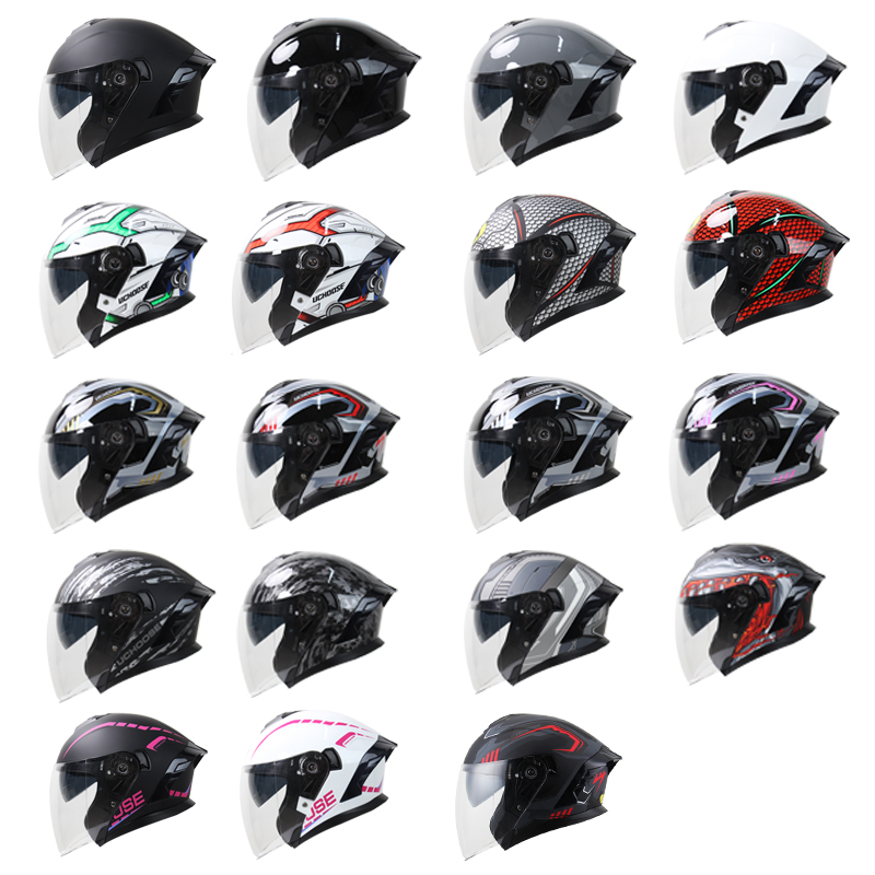 715 Motorcycle Dual Visor Flip - Dual Visor Motorcycle Racing Helmet 评论和价格