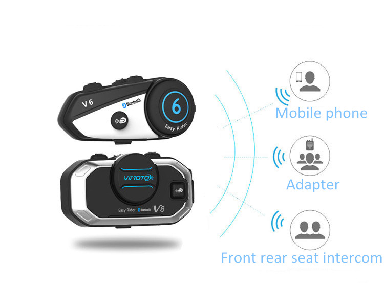Vimoto V8 Motorcycle Helmet He - Universal Motorcycle Helmet Intercom Headset 评论和价格