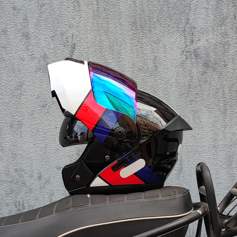 ORZ Latest DOT Approved Safety - Dual Visor Motorcycle Racing Helmet 评论和价格