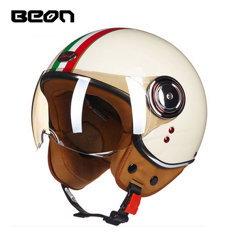 Capacete BEON 110B Open Face M - Vintage Open Face Retro Helmet 评论和价格