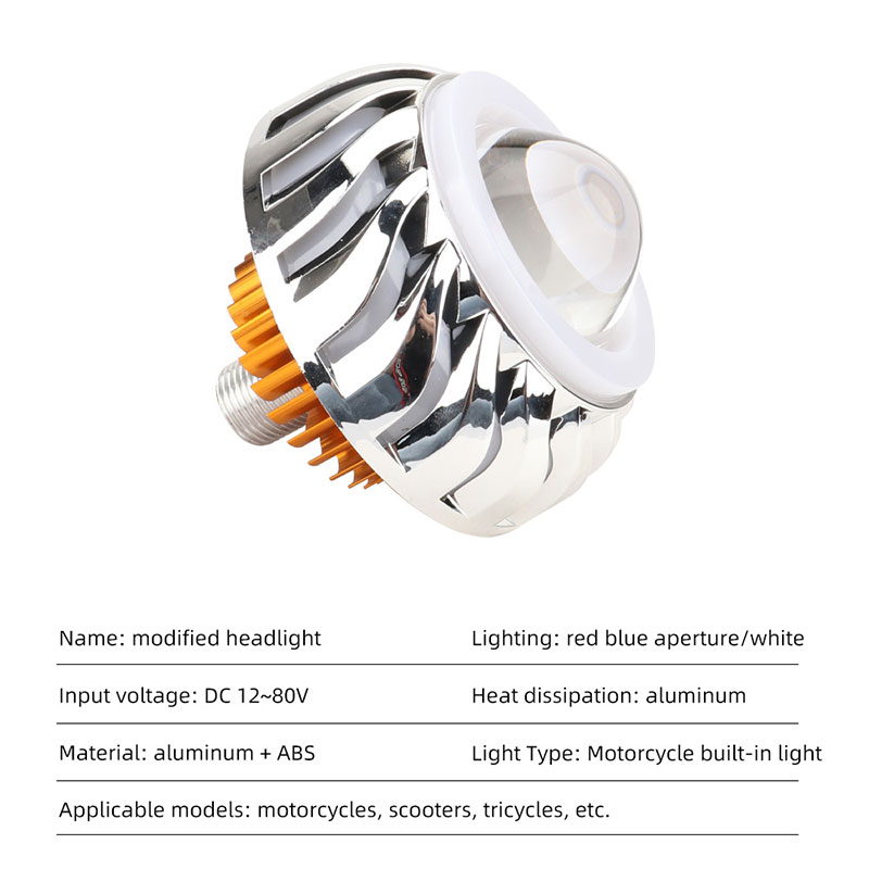 1pcs Car Motorcycle Headlight  - Universal Motorcycle Led Headlight Projector 评论和价格