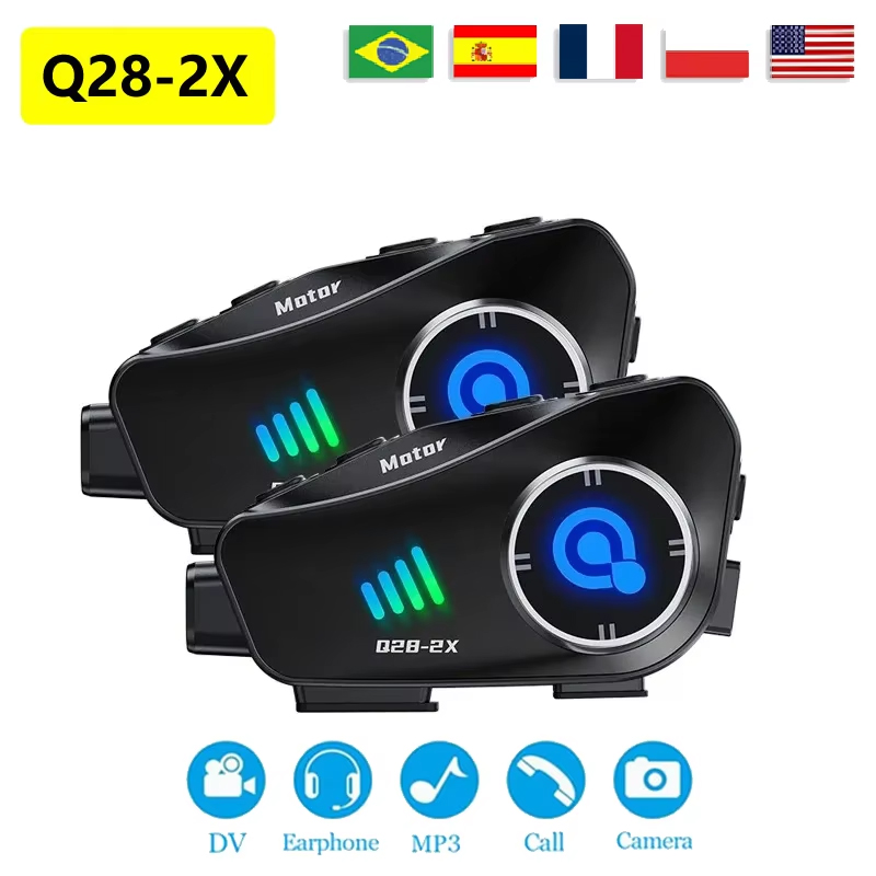 The New Q28-2X Motorcycle Helm - Universal Motorcycle Helmet Intercom Headset 评论和价格