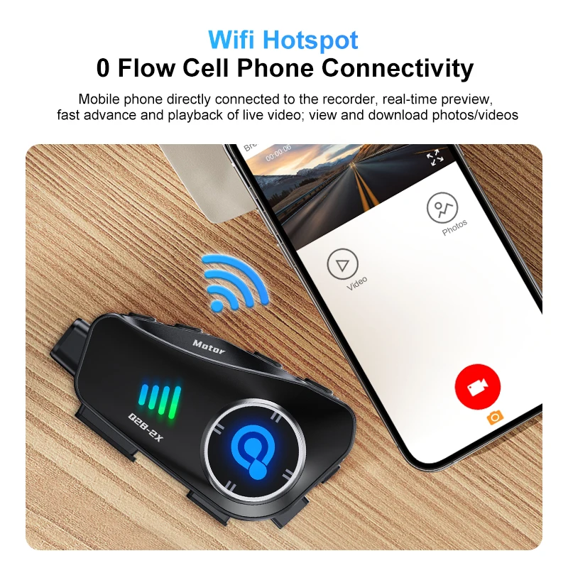 The New Q28-2X Motorcycle Helm - Universal Motorcycle Helmet Intercom Headset 评论和价格